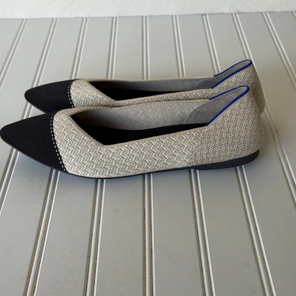 Rothy’s Size 10.5 Cream Black Pointer Tuxedo Size… - image 3